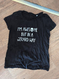 XS Black Awesome T-shirt Short Sleeve