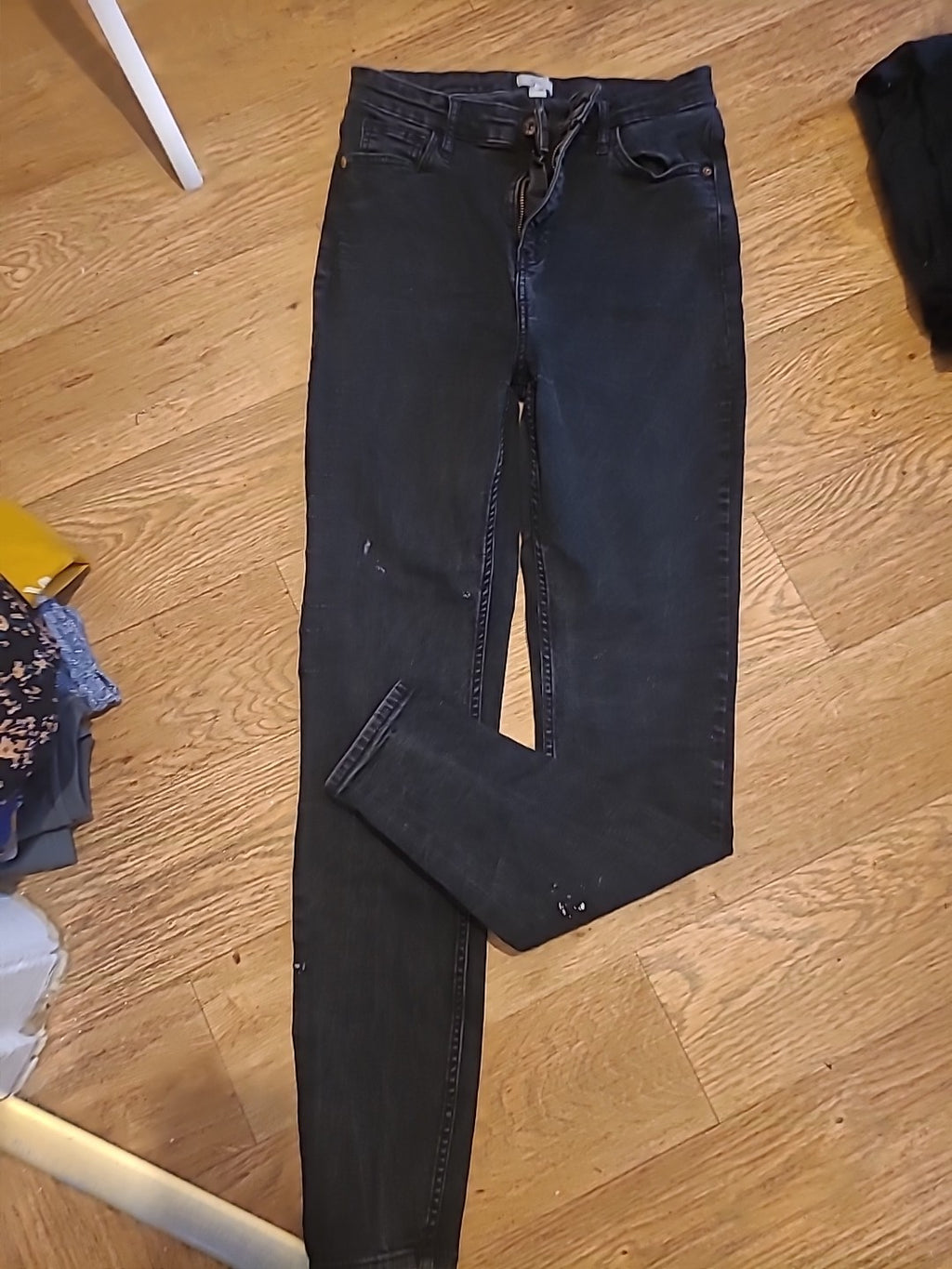 Ladies River Island Size 14 Charcoal Jeans(Few Marks)