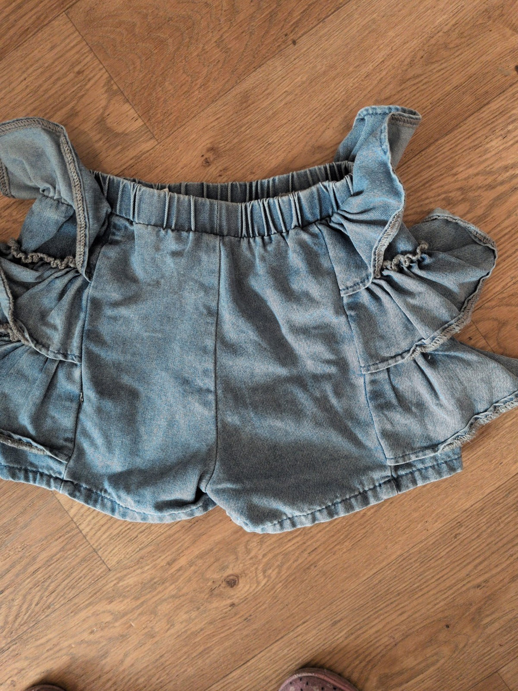 Shein 9 Years Denim Shirts Frilly