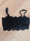 George Small Black Lace Bralette