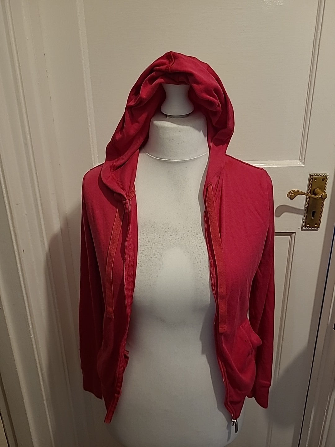 Ladies Marks And Spencer Size 10 Pink Zip Through Jacket