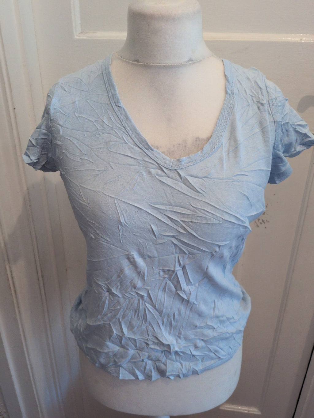 Marks And Spencer 16 Sky Blue Short Sleeve T-shirt