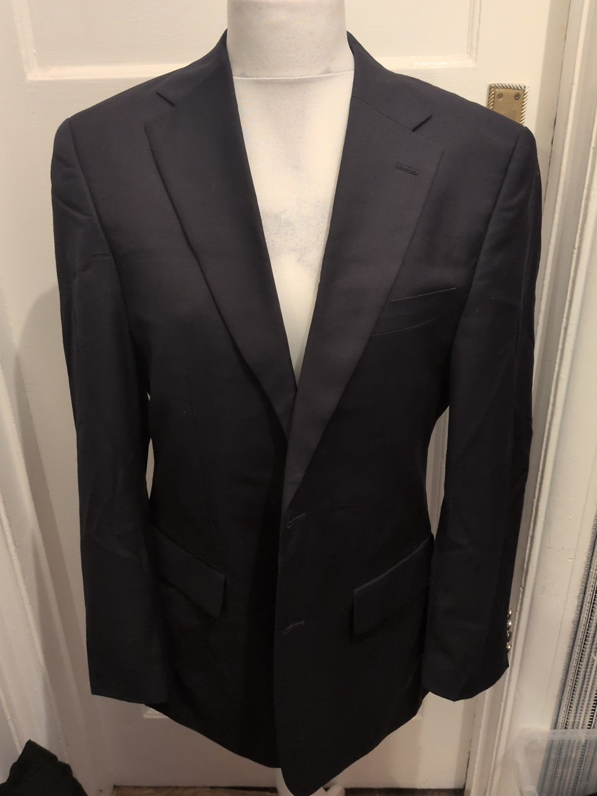 Mens Greenwoods Elite Size 40R Navy Suit Jacket