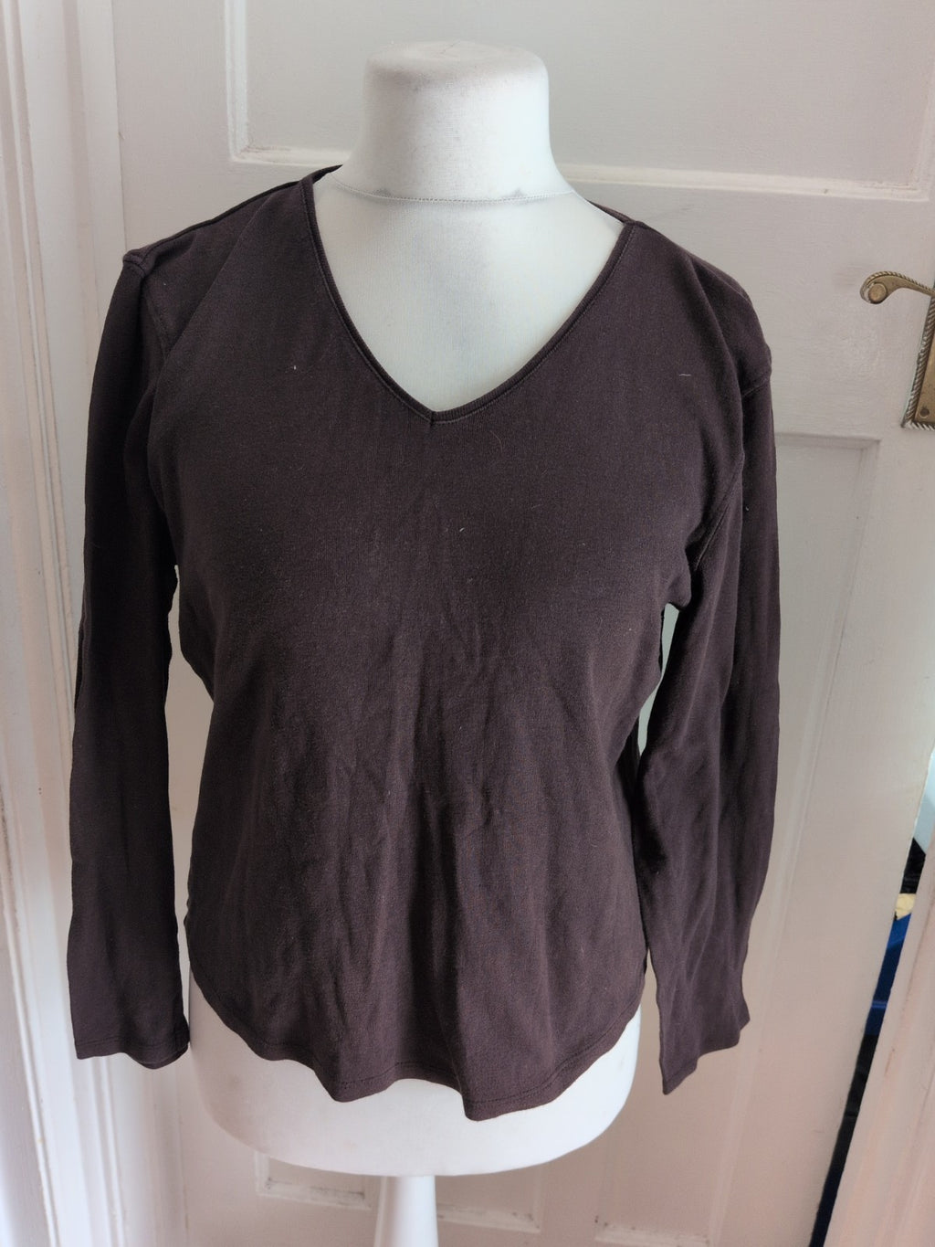Bonmarche Large V Neck Jumper Charcoal