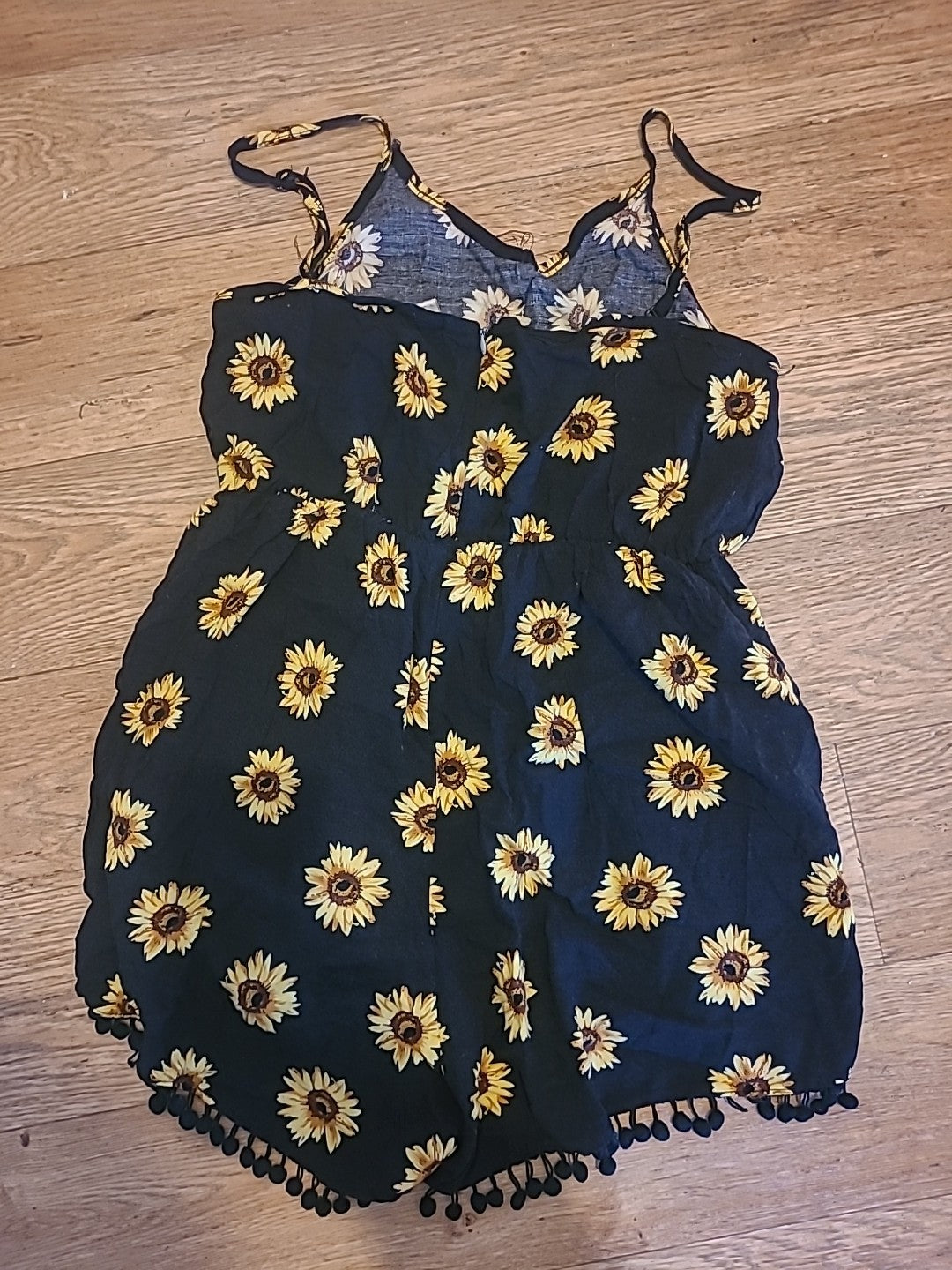 Ladies Size Small Sunflower Sleeveless Playsuit