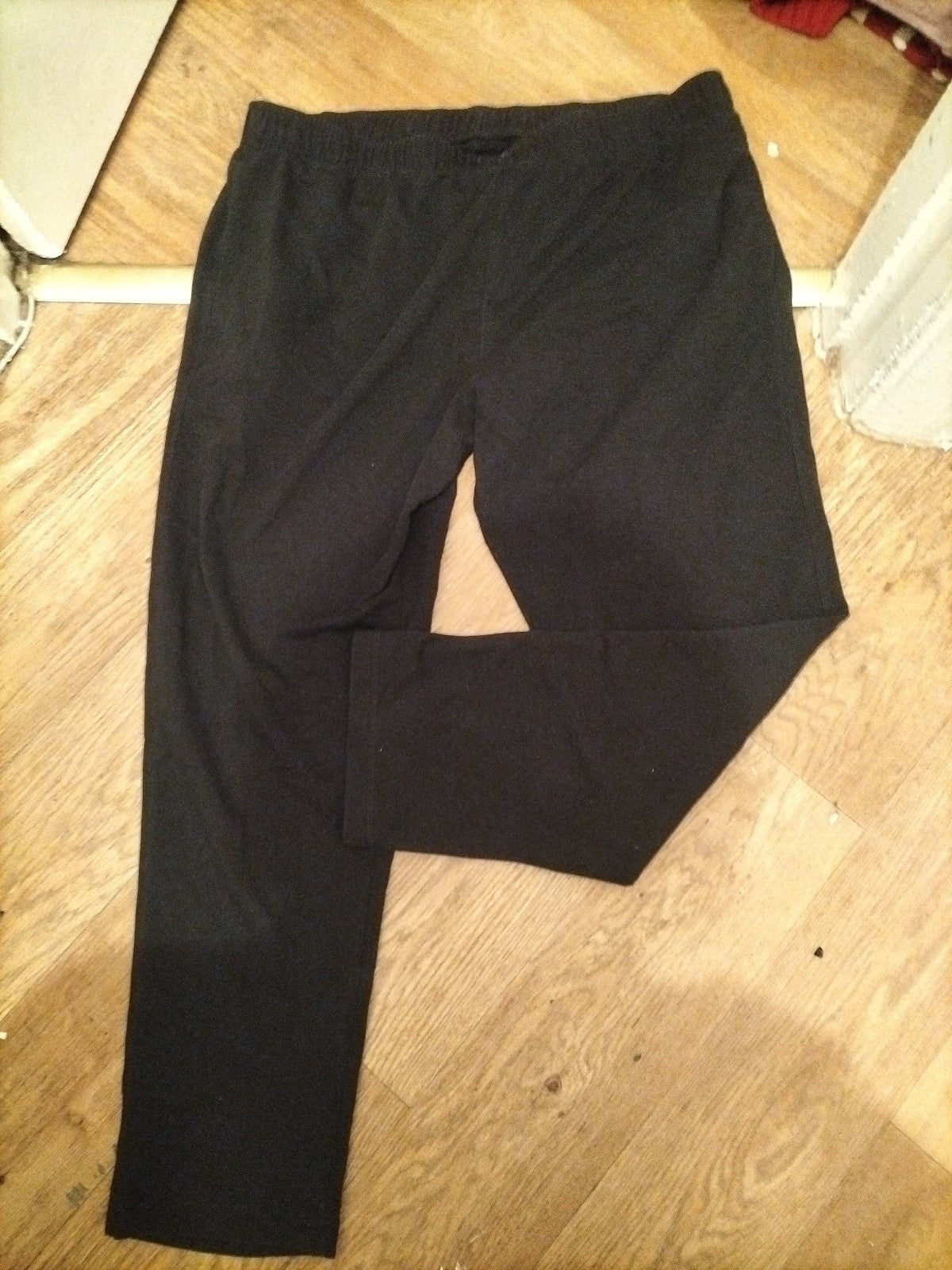 M&S 42" Black Elasticated Jogger Pyjama Bottoms