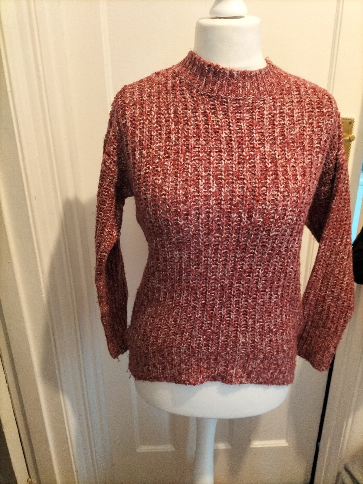 Ladies Primark Size 6-8 Purple Fleck Knit Jumper