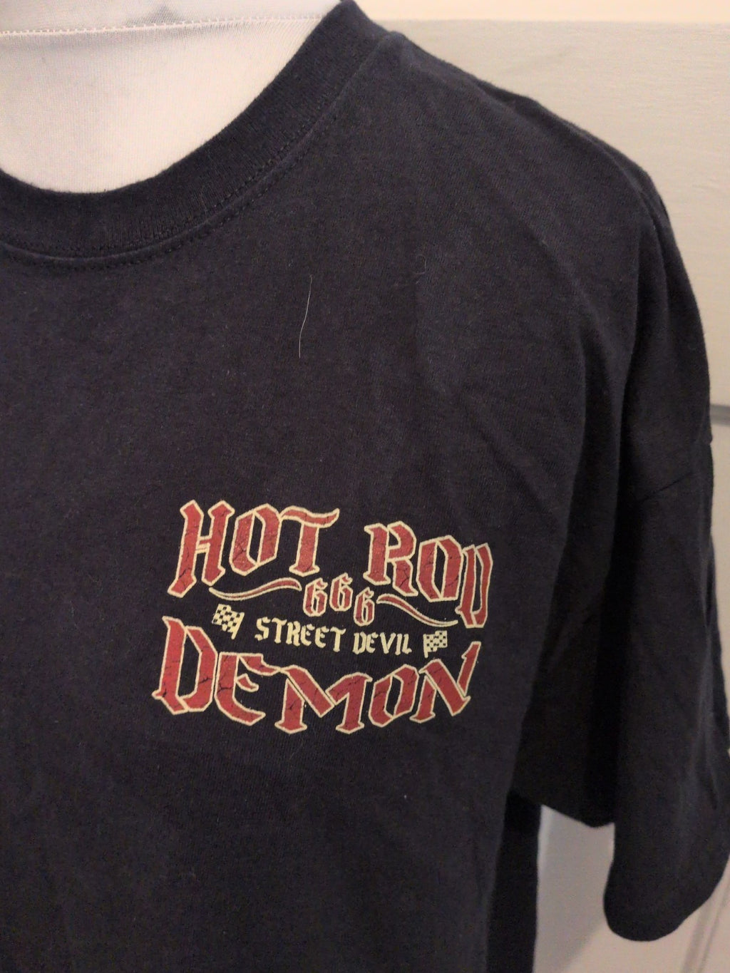 Go Kustom XL Black Hot Rod Printed Short Sleeve T-shirt