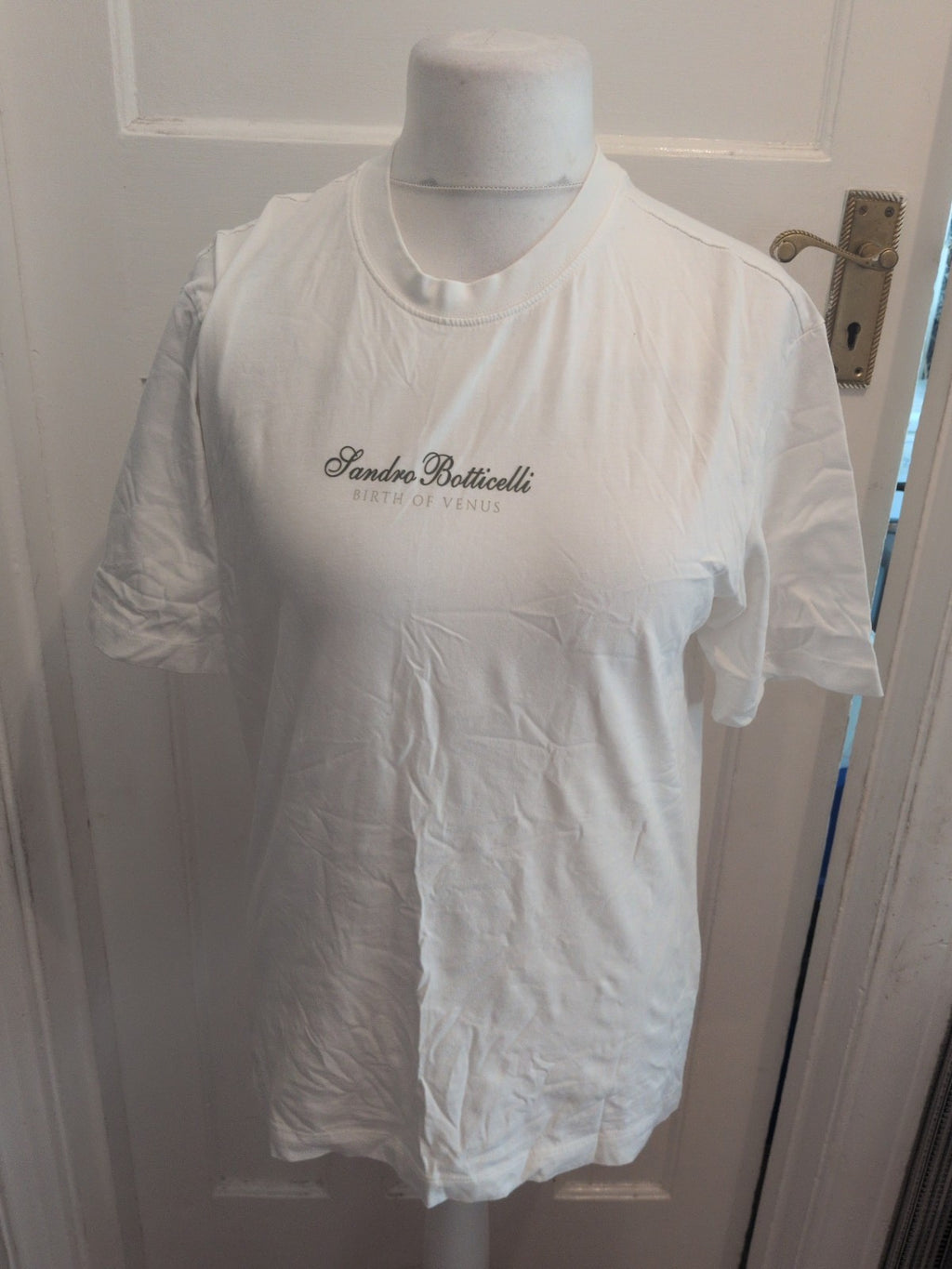 Primark Small Botticelli White Print Short Sleeve T-shirt