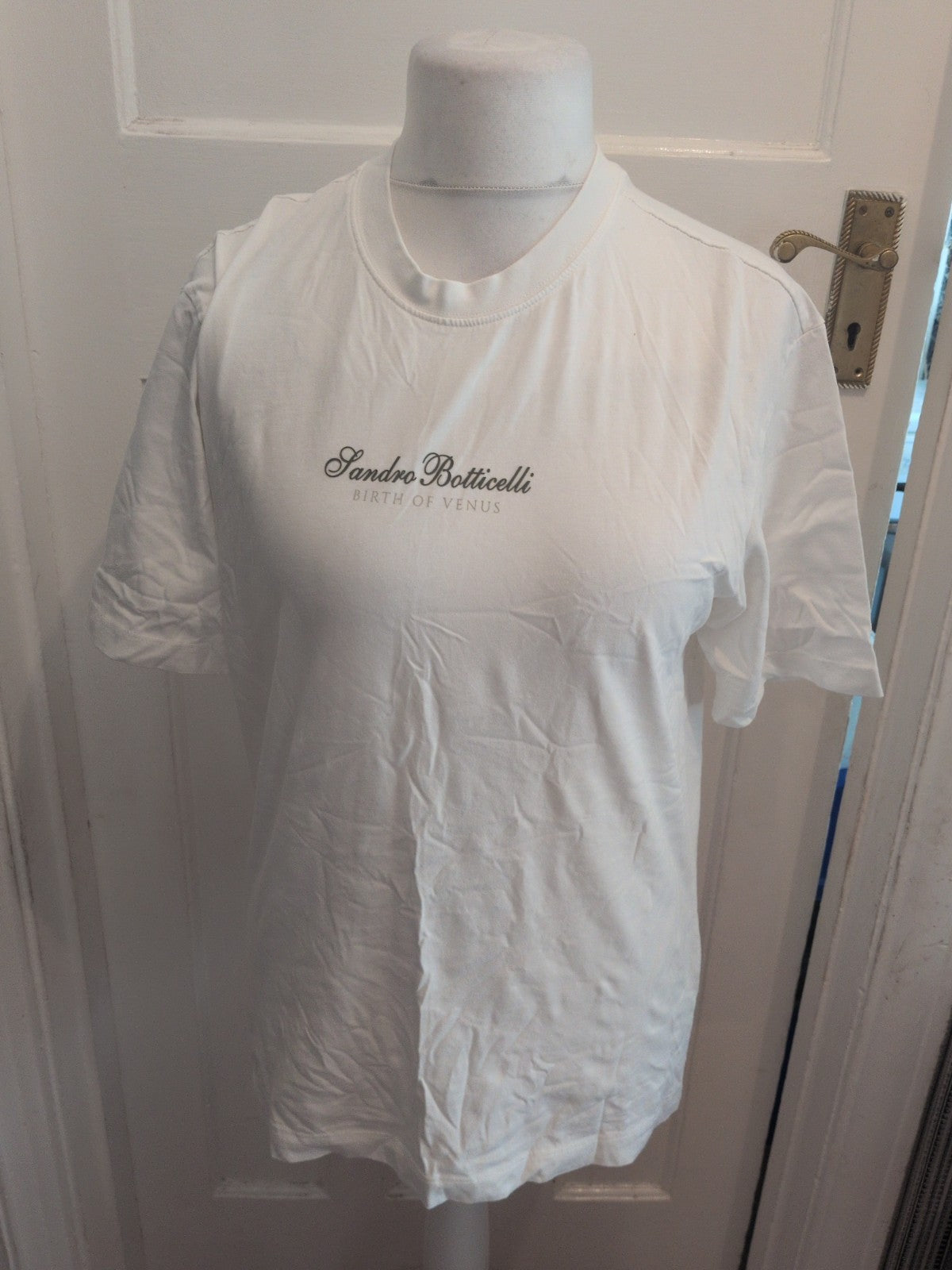 Primark Small Botticelli White Print Short Sleeve T-shirt