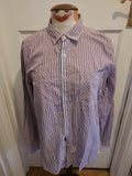 Mens Peter Werth Size Medium Red Check Long Sleeved Shirt
