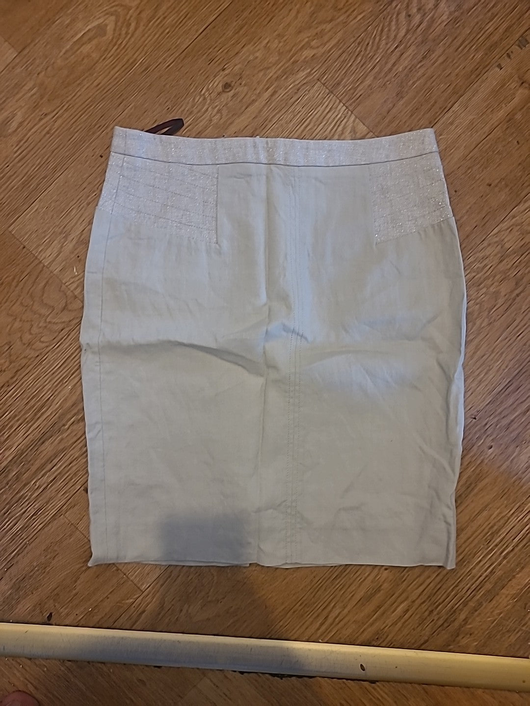 Ladies Comptoir Des Cotonniers Size 10-12 Cream Pencil Skirt