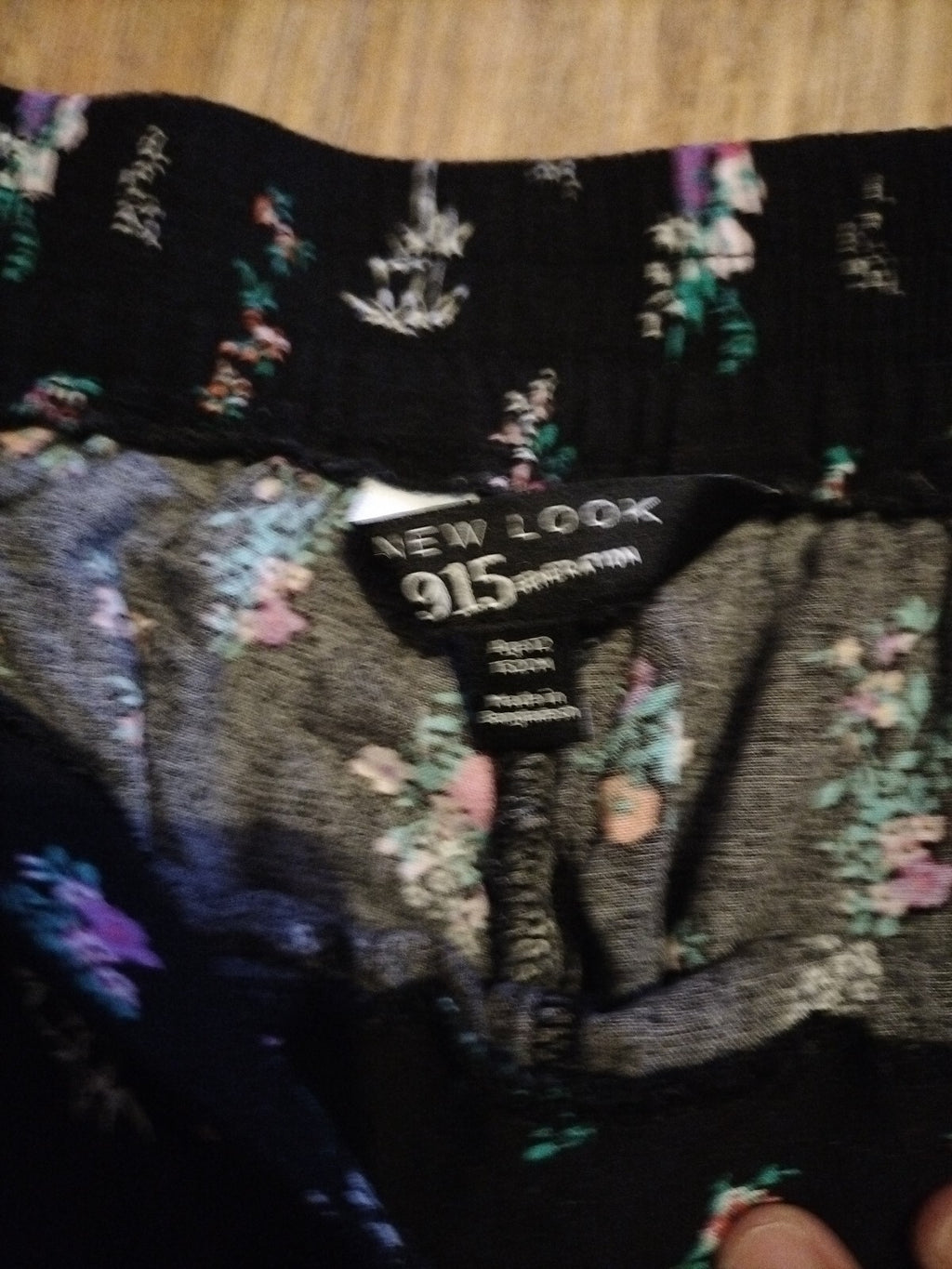Girls New Look Age 12 Black Floral Shorts
