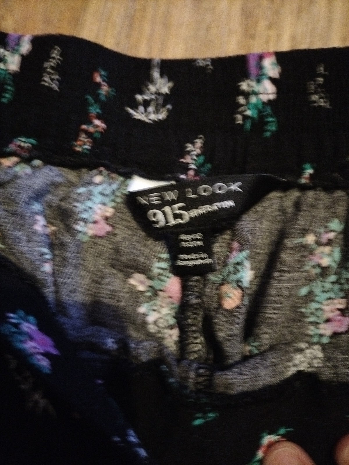 Girls New Look Age 12 Black Floral Shorts