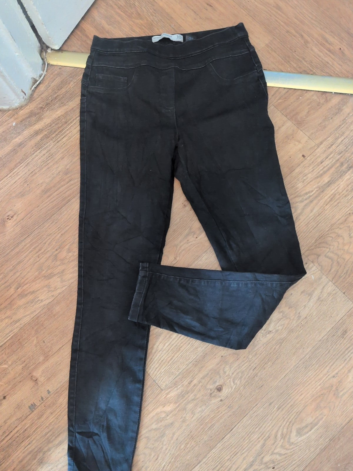 Next 10 Reg Sculpt Pull On Black Jegging