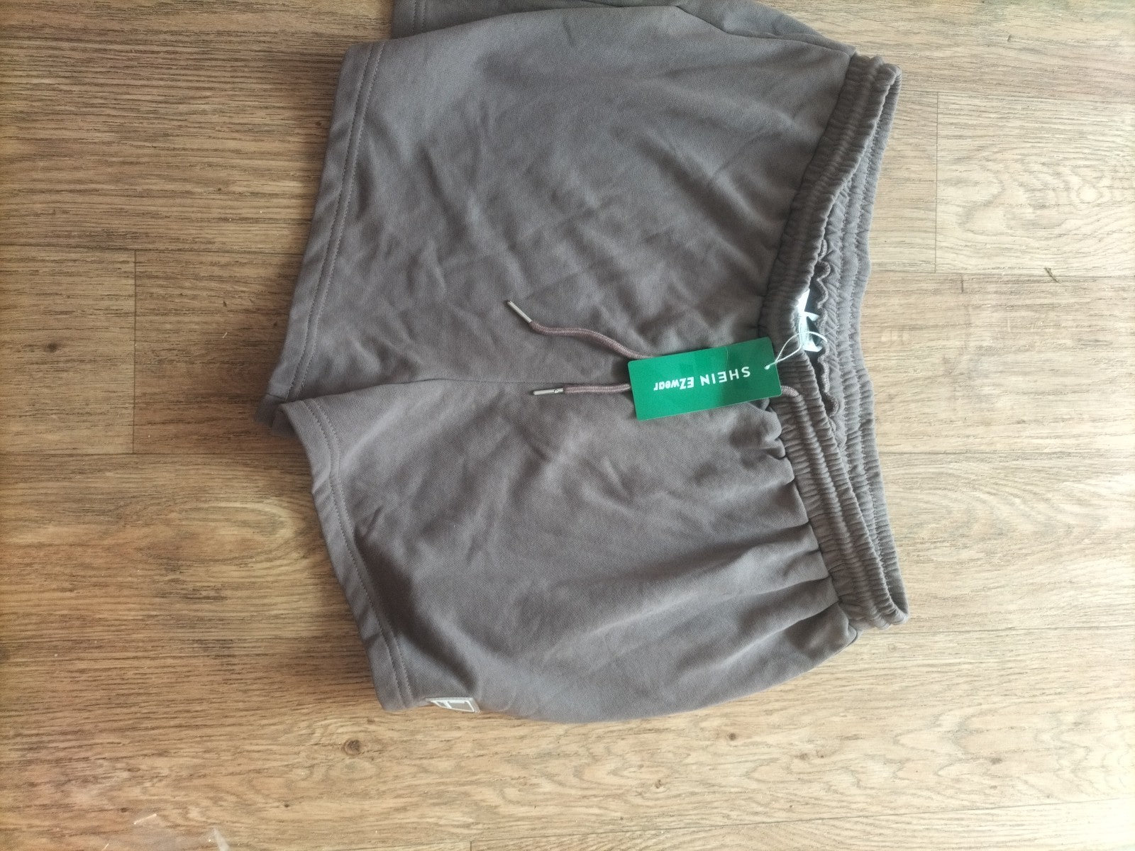 Brand New Mens Shein Size 2xl Brown Elasticated Sweat Shorts