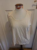 Ladies Size 20 Pale Beige Sleeveless Vest Top