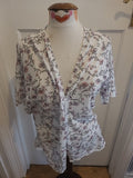 Ladies Dorothy Perkins Size Small Cream Floral Cardigan
