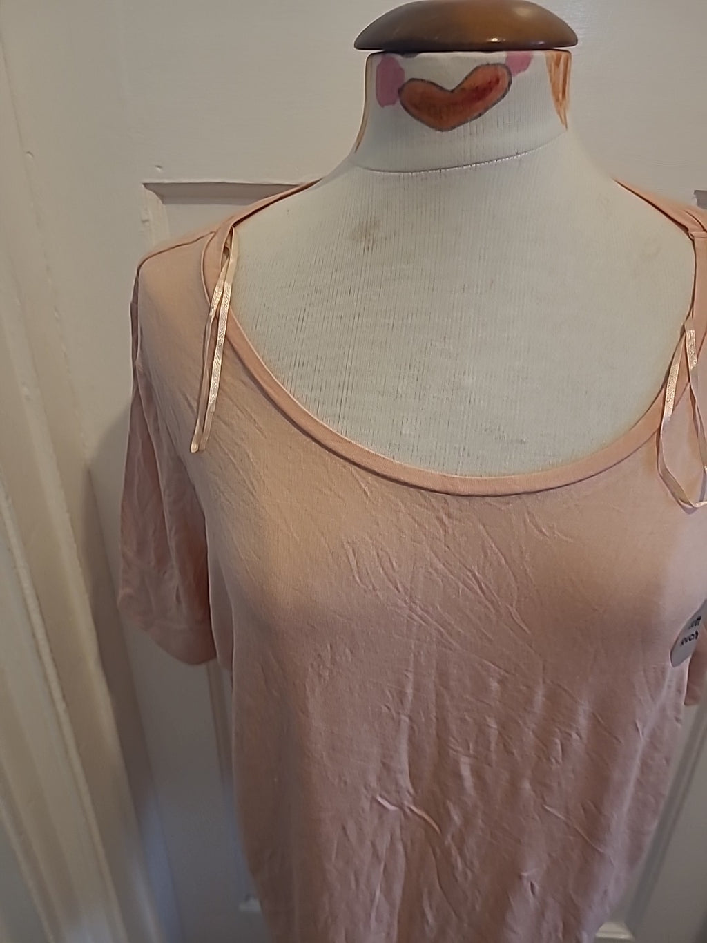 Ladies Tu Size 16 Pale Pink Soft Touch Short Sleeved Tshirt