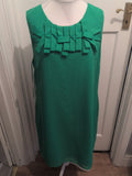 Ladies Kaliko Size 20 Green Sleeveless Lined Dress