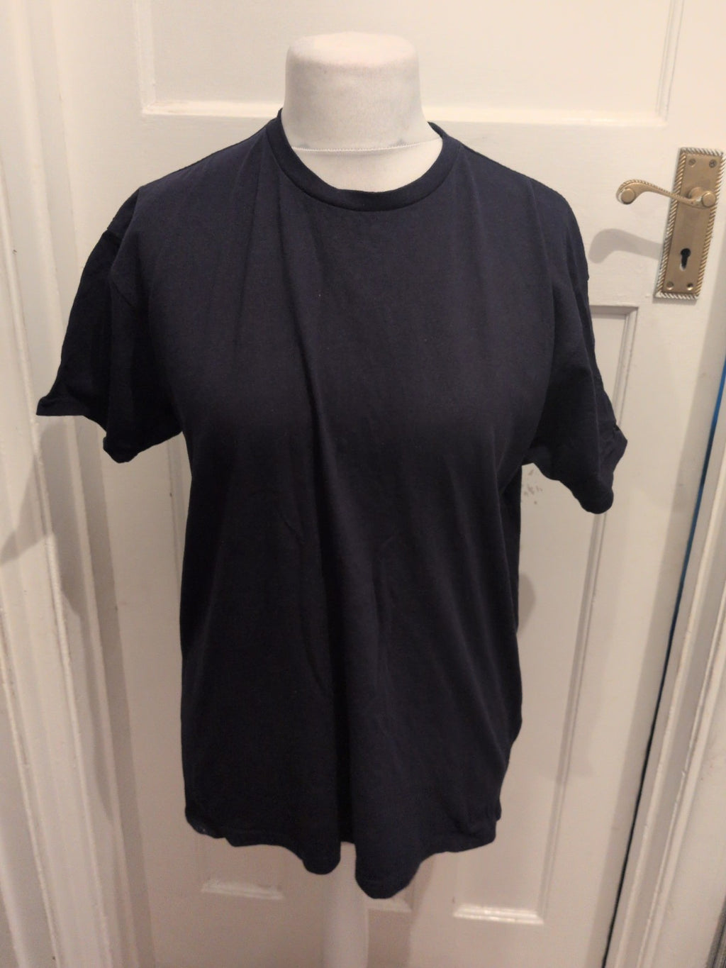 Uneek Large Navy Short Sleeve Plain T-shirt