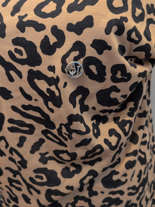 AJ Armani Jeans EU 42 Leopard Print Short Sleeve T-shirt