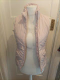 Ladies Mia Moda Size Small Pale Pink Sleeveless Gilet