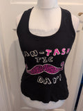 Primark Small Navy With Purple Print Sleeveless Pyjama Top