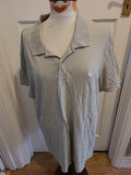 Mens Jack Jones Size 2XL Pale Khaki/Grey Short Sleeved Polo