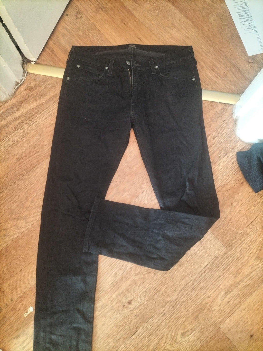 Lee 34/32 Black Slim Jeans