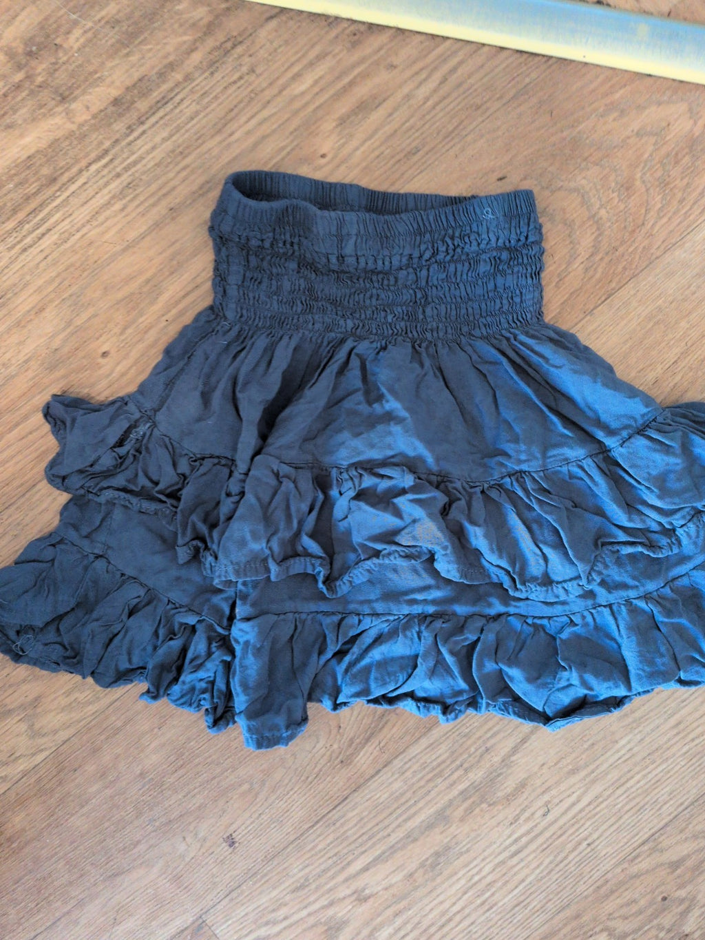 Ladies 2xs Navy Elasticated Short Skirt *