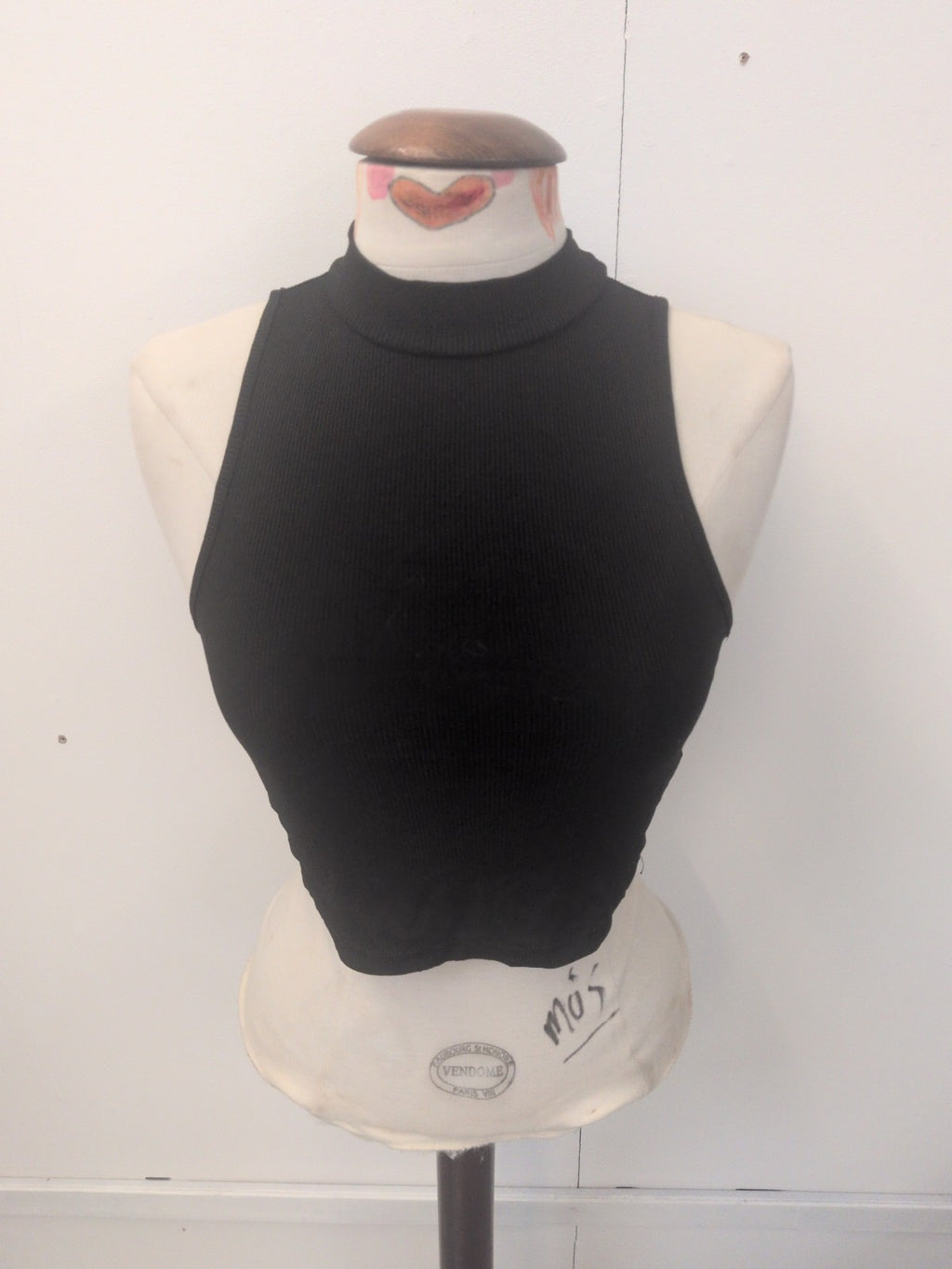 Ladies Shein Size Small Black Sleeveless T-shirt