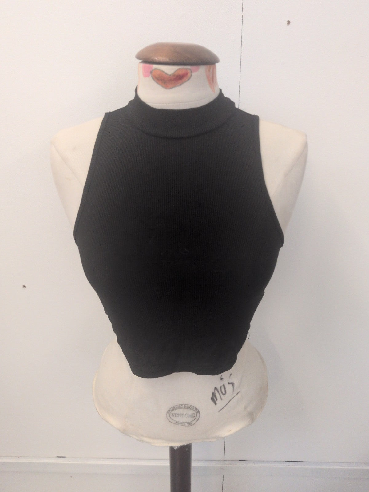 Ladies Shein Size Small Black Sleeveless T-shirt