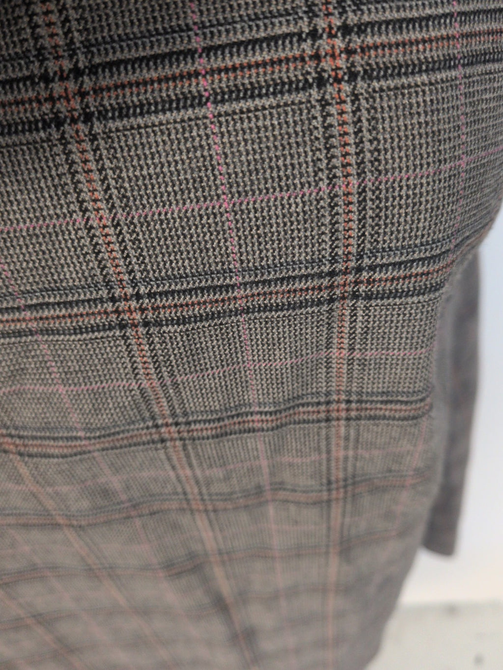 River Island 14 Grey Check Beige Sleeveless Dress