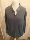 Next 3XL Dark Green Long Sleeve Polo