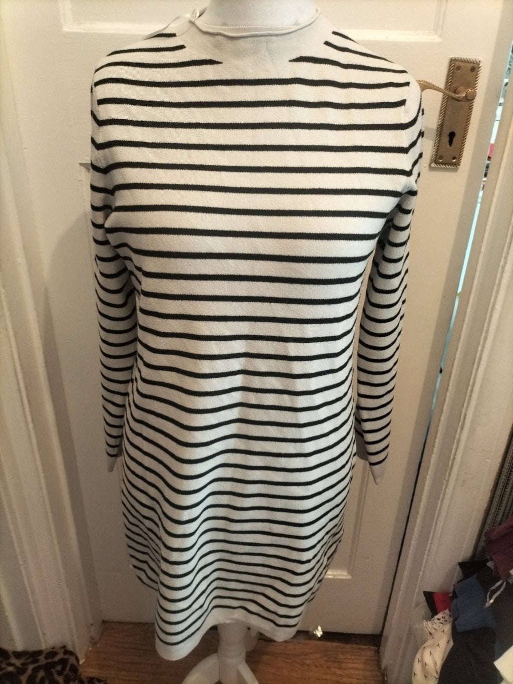 Primark Large Striped Black And White Jumper Dress