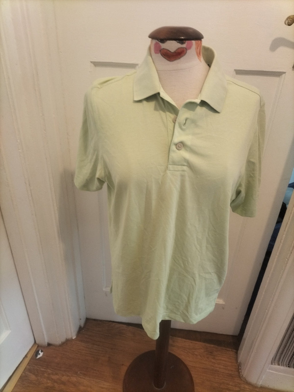 Mens Ashworth Size Small Lime Short Sleeved Polo Shirt
