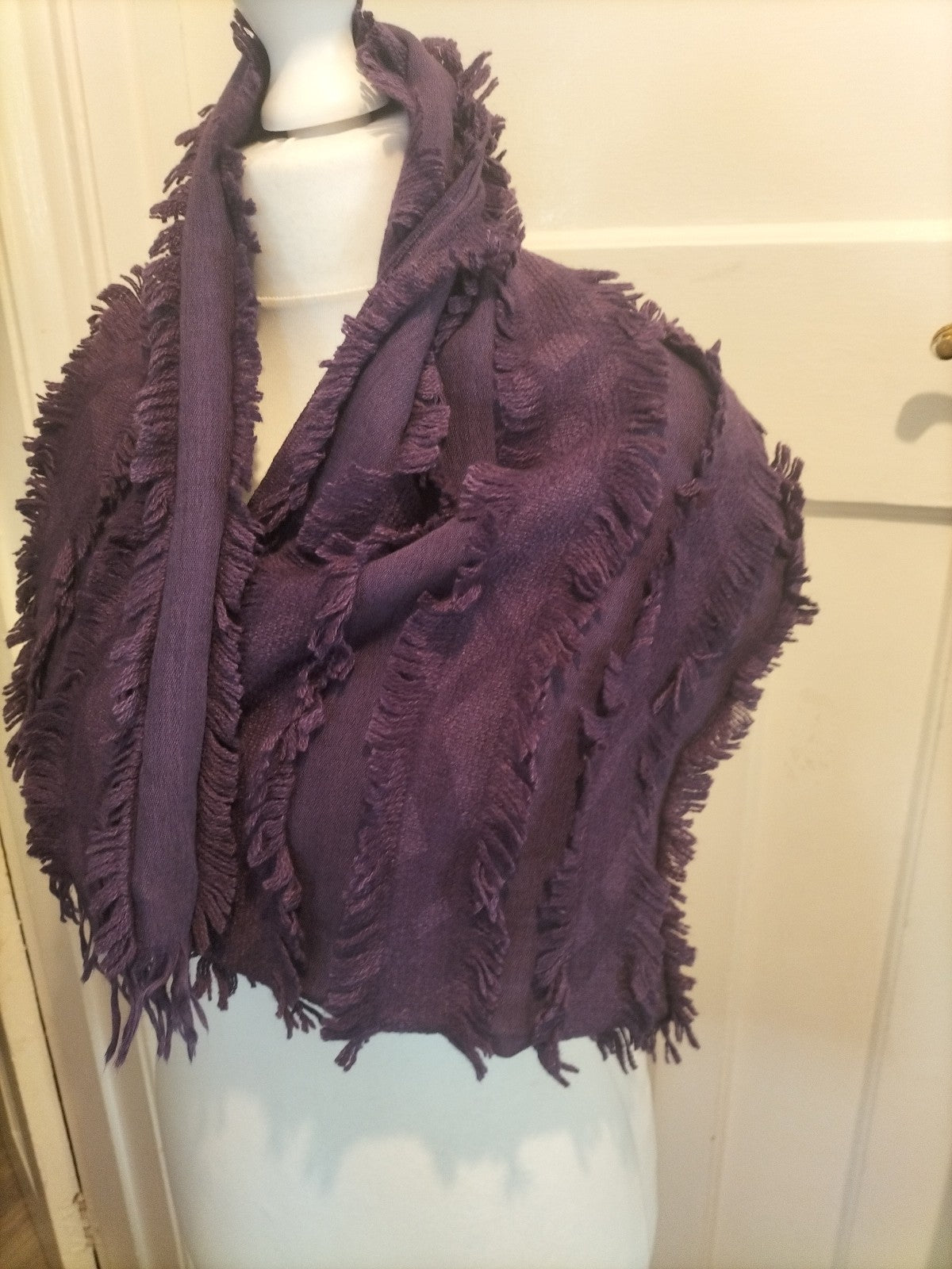 Ladies Burberry Purple Scarf