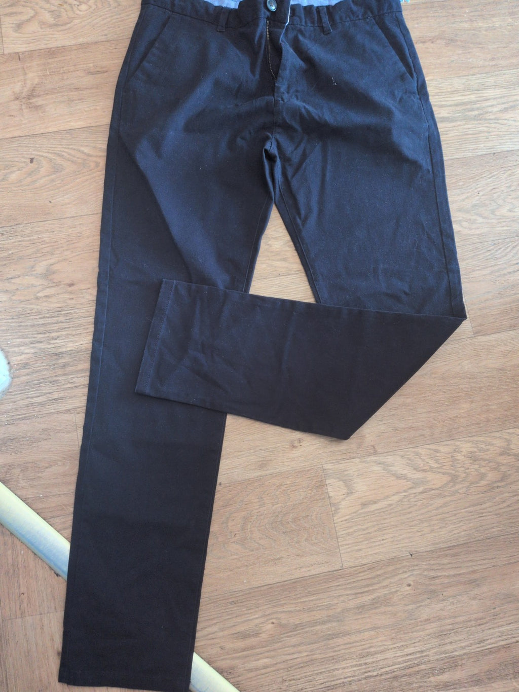 Next 34x33L Black Trousers Chino