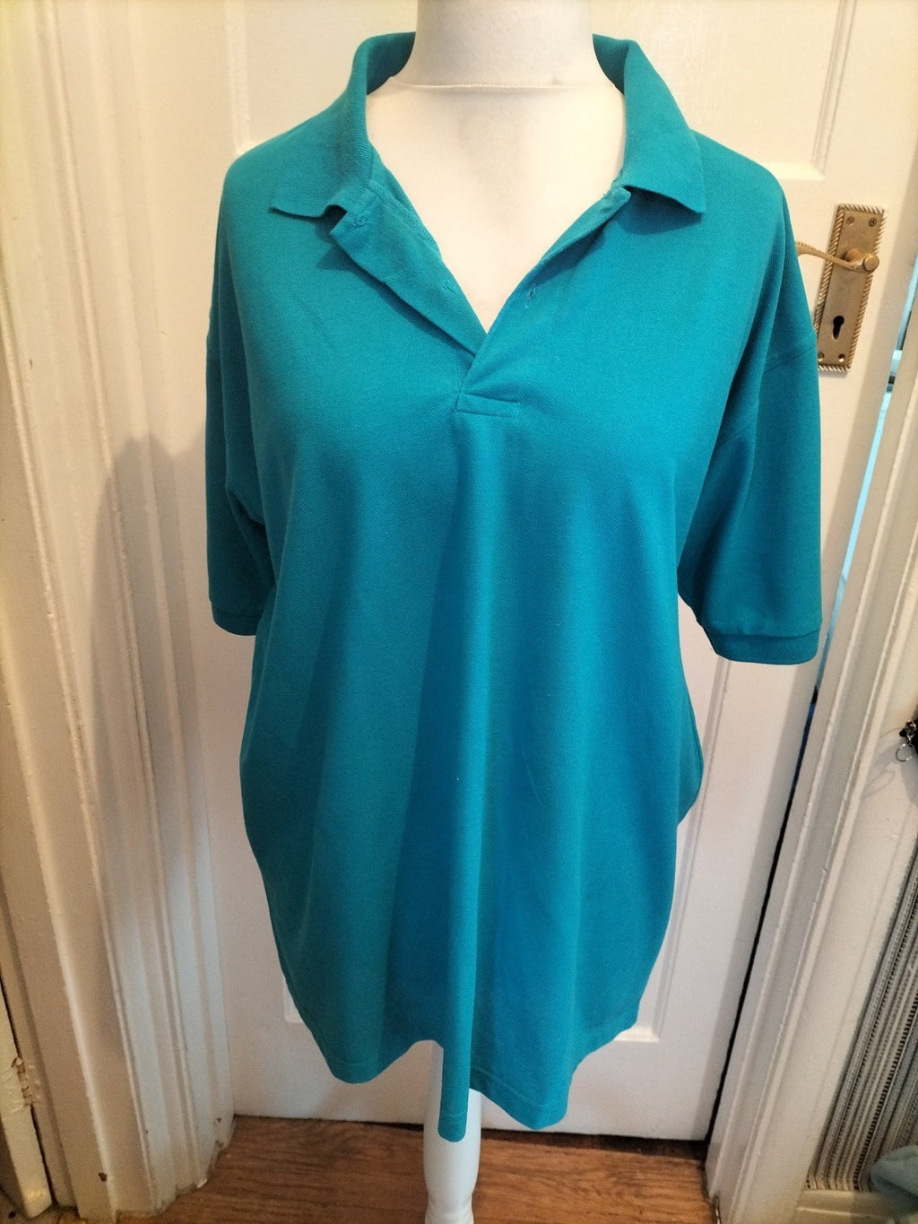 Mens Kedeke Size 3XL Blue Short Sleeved Polo