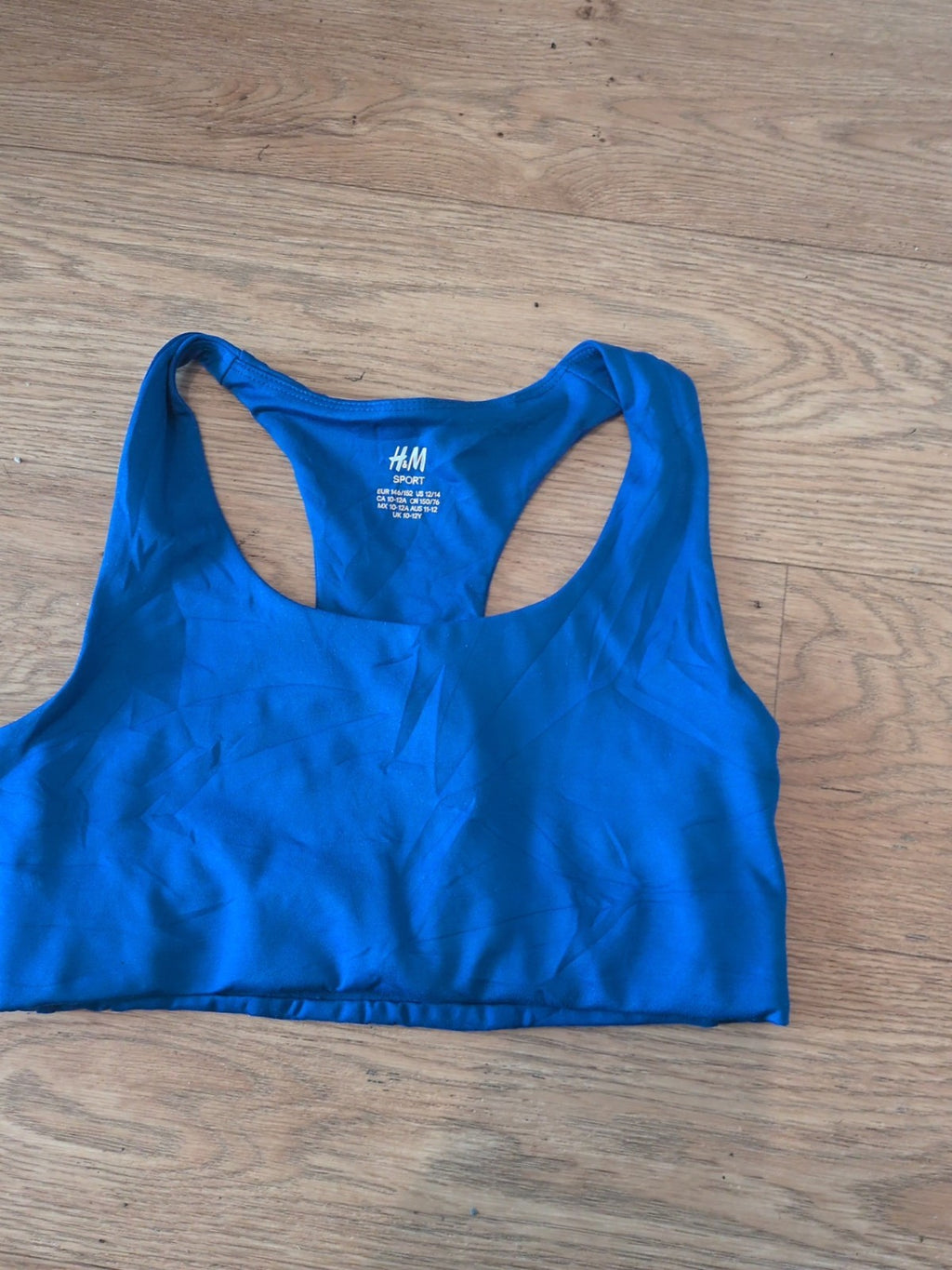 H&M Sport 10-12 Years Blue Sports Bra