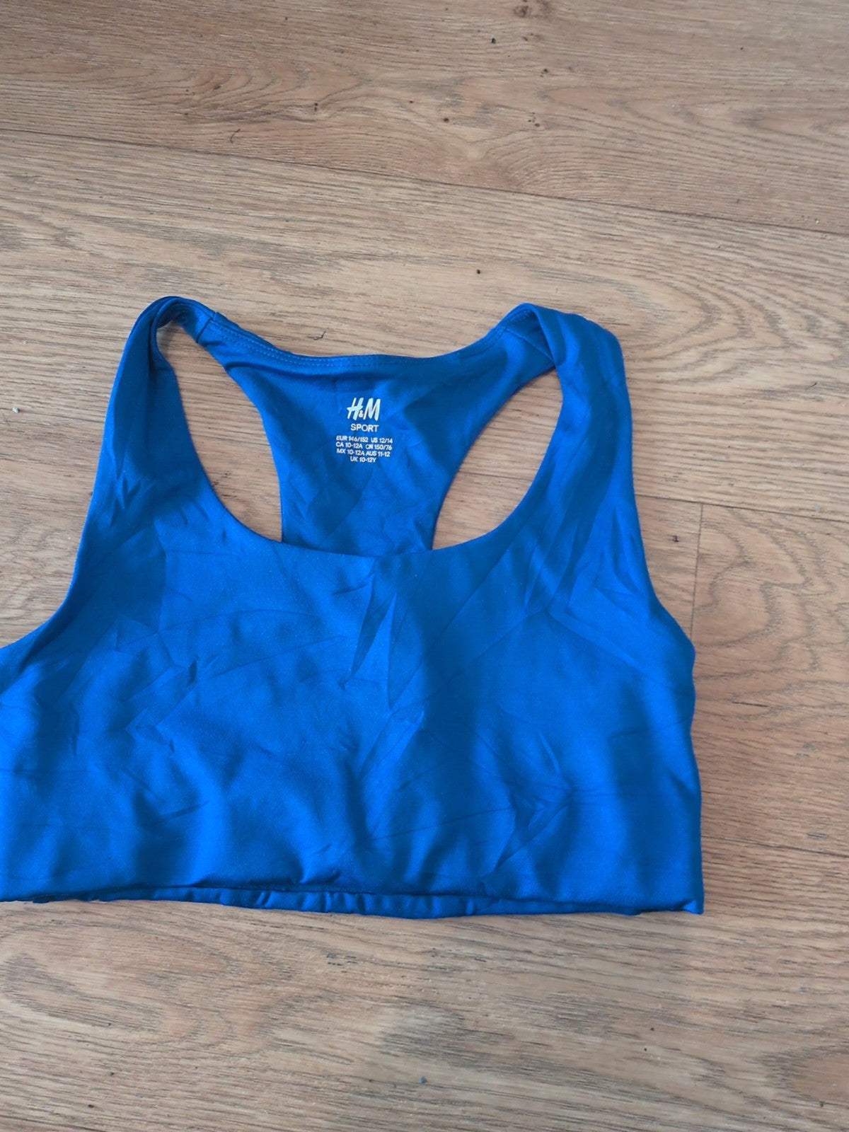H&M Sport 10-12 Years Blue Sports Bra