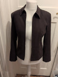 Primark 12 Dark Brown Full Zip Collared Jacket