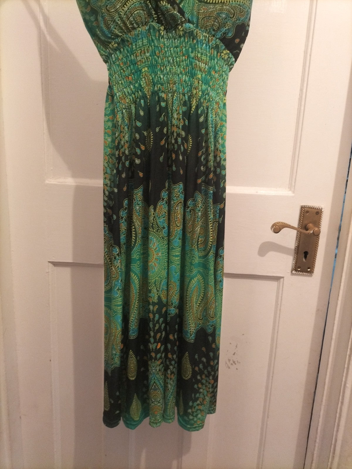 Destiny S/M Green Padded Sleeveless Dress
