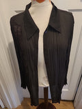 Ladies Ann Harvey Size Medium Dark Brown Buttoned Blouse