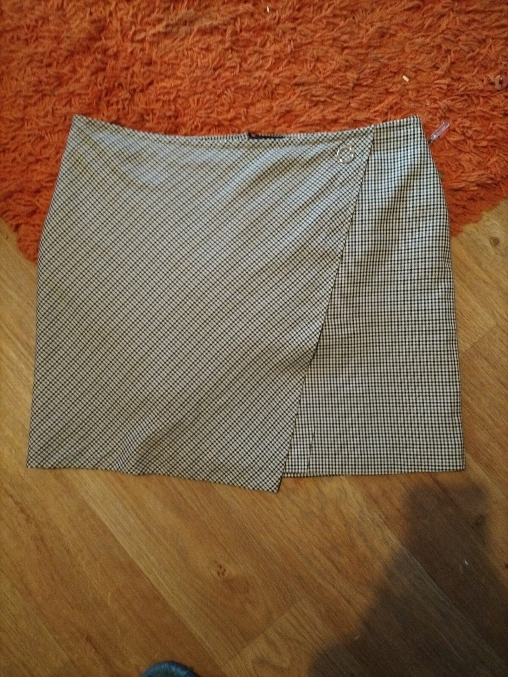Ladies George Size Medium Check Skirt