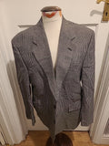 Mens Burton Size 42S Black/Ivory Padded Lined Blazer