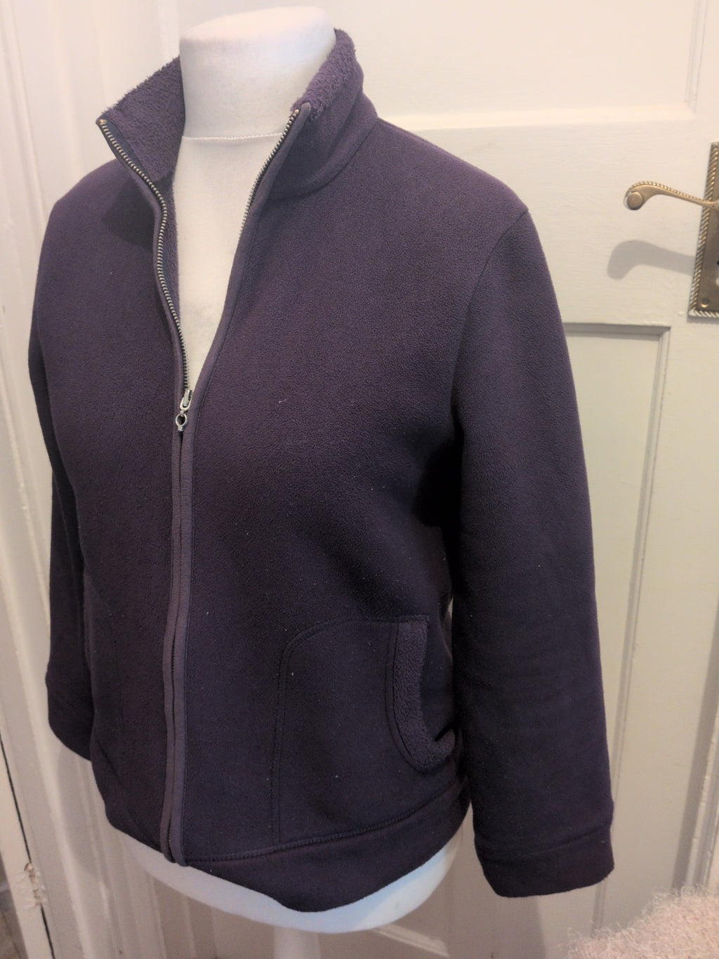 Marks And Spencer 14 Navy Full Zip Jumper