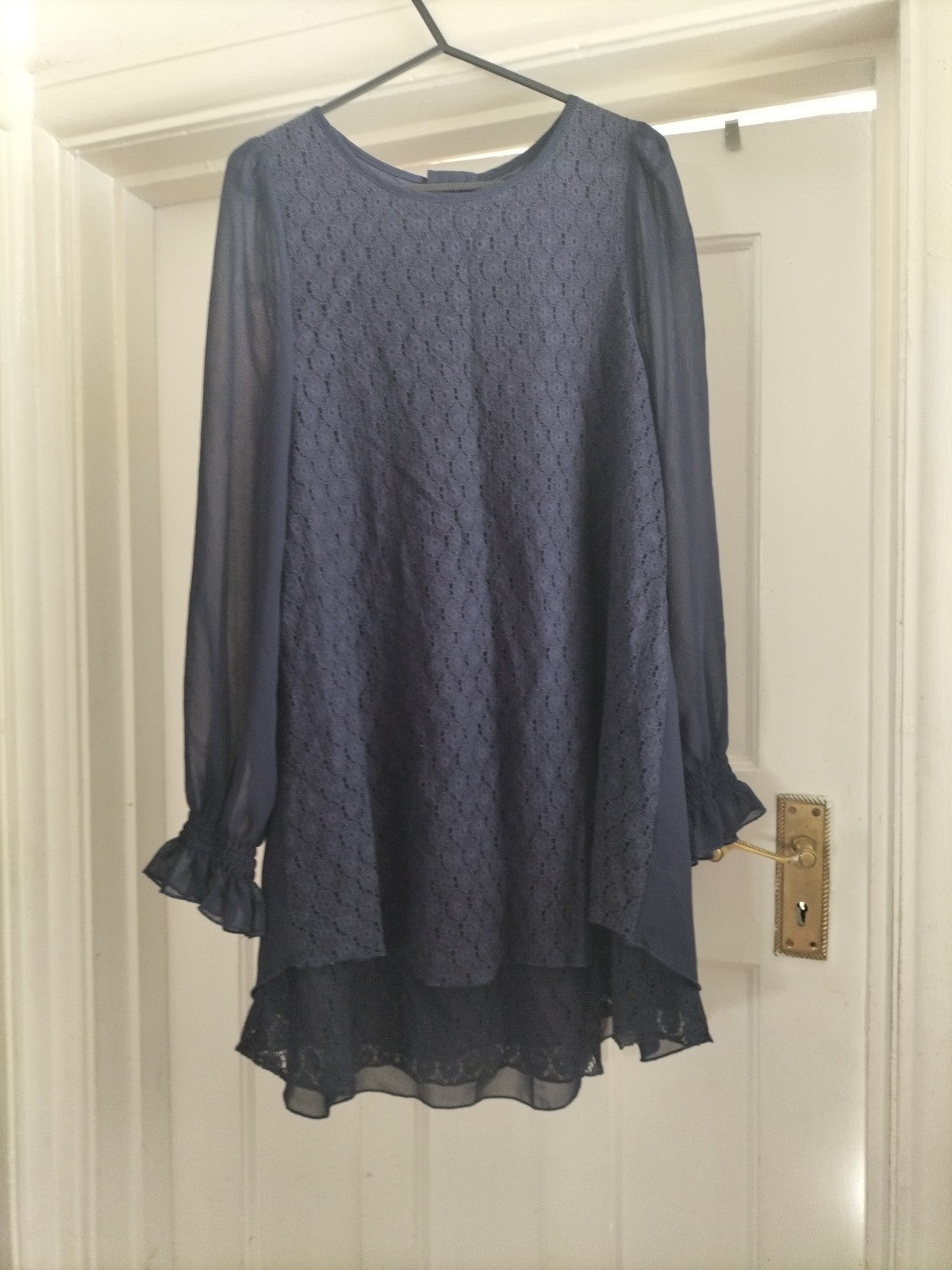 Ladies Select Size 8 Navy Long Sleeved Dress