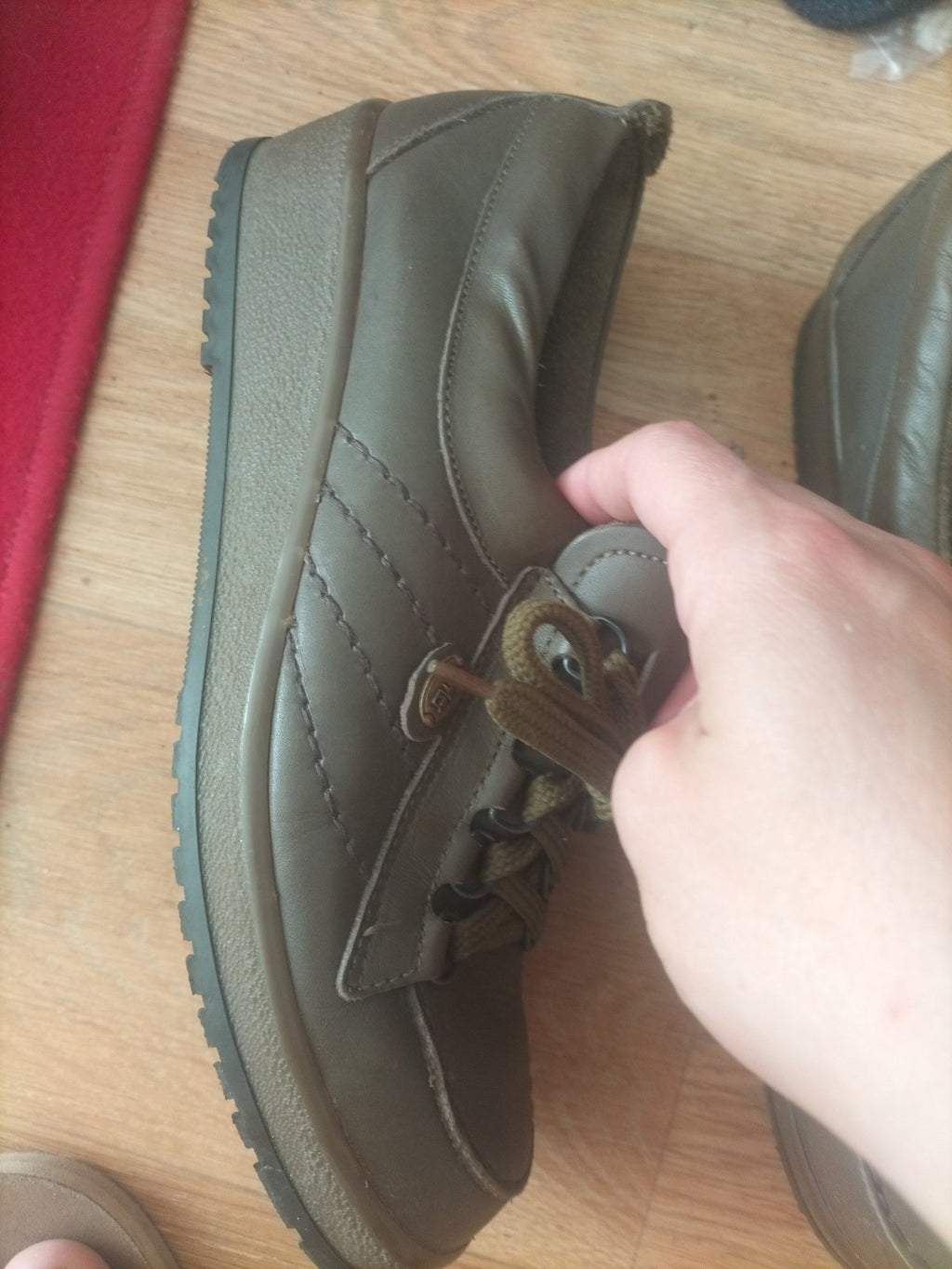 Lamer Euro 40 Khaki Trainers